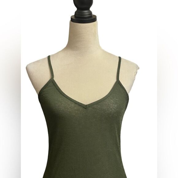 Topshop Deep Green Sheer Slip Dress w/Lots of Stretch (Size: 6) - Picture 7 of 10